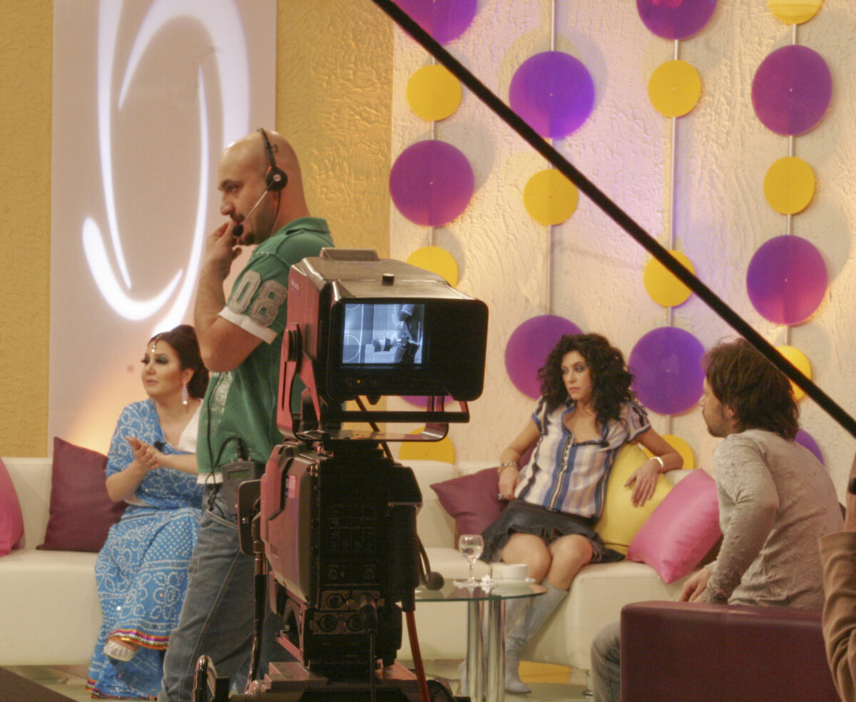 Aufzeichnung einer Fernsehshow in einem Studio in Istanbul