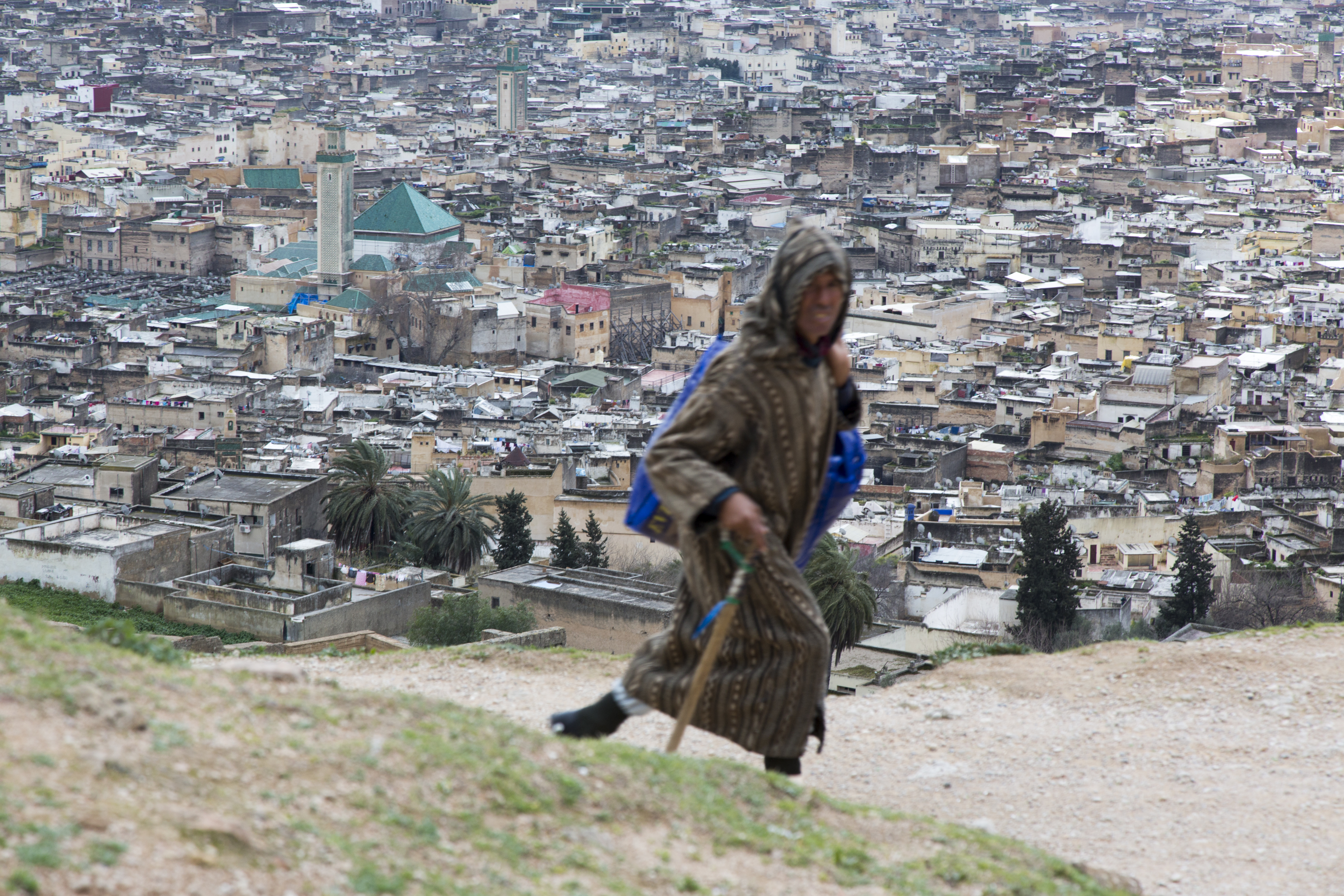 Fes: Blick über die Stadt