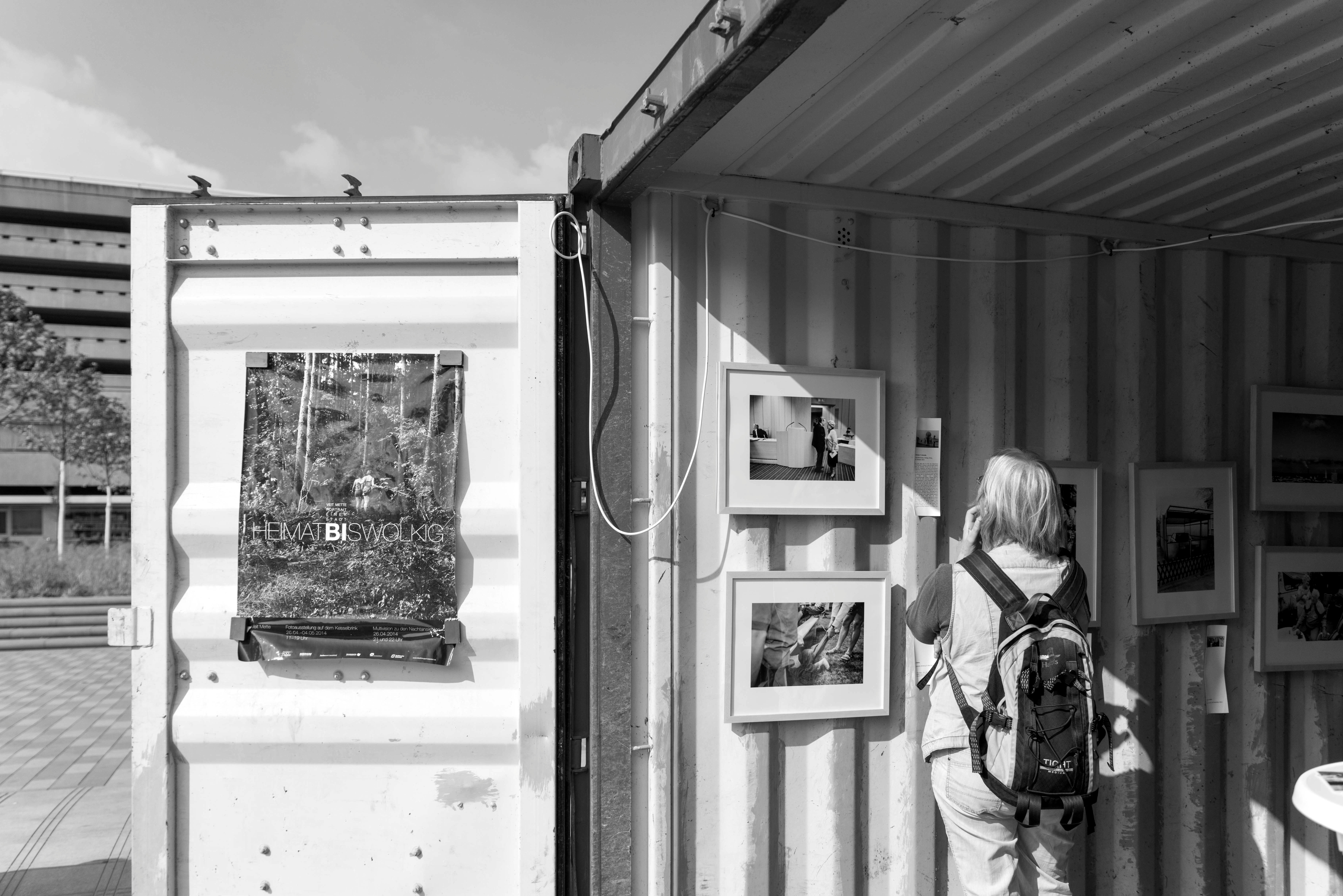 Fotoausstellung in Frachtcontainern
