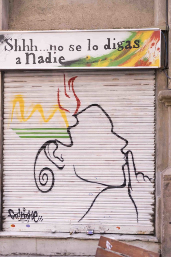 Graffity-Kunst in Barcelona, Foto: Robert B. Fishman, 4.10.2014