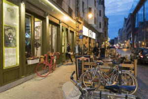Fahrradvermietung mit Cafe bike cafe in Wroclaw / Breslau, 22.9.2015, Foto: Robert B. Fishman