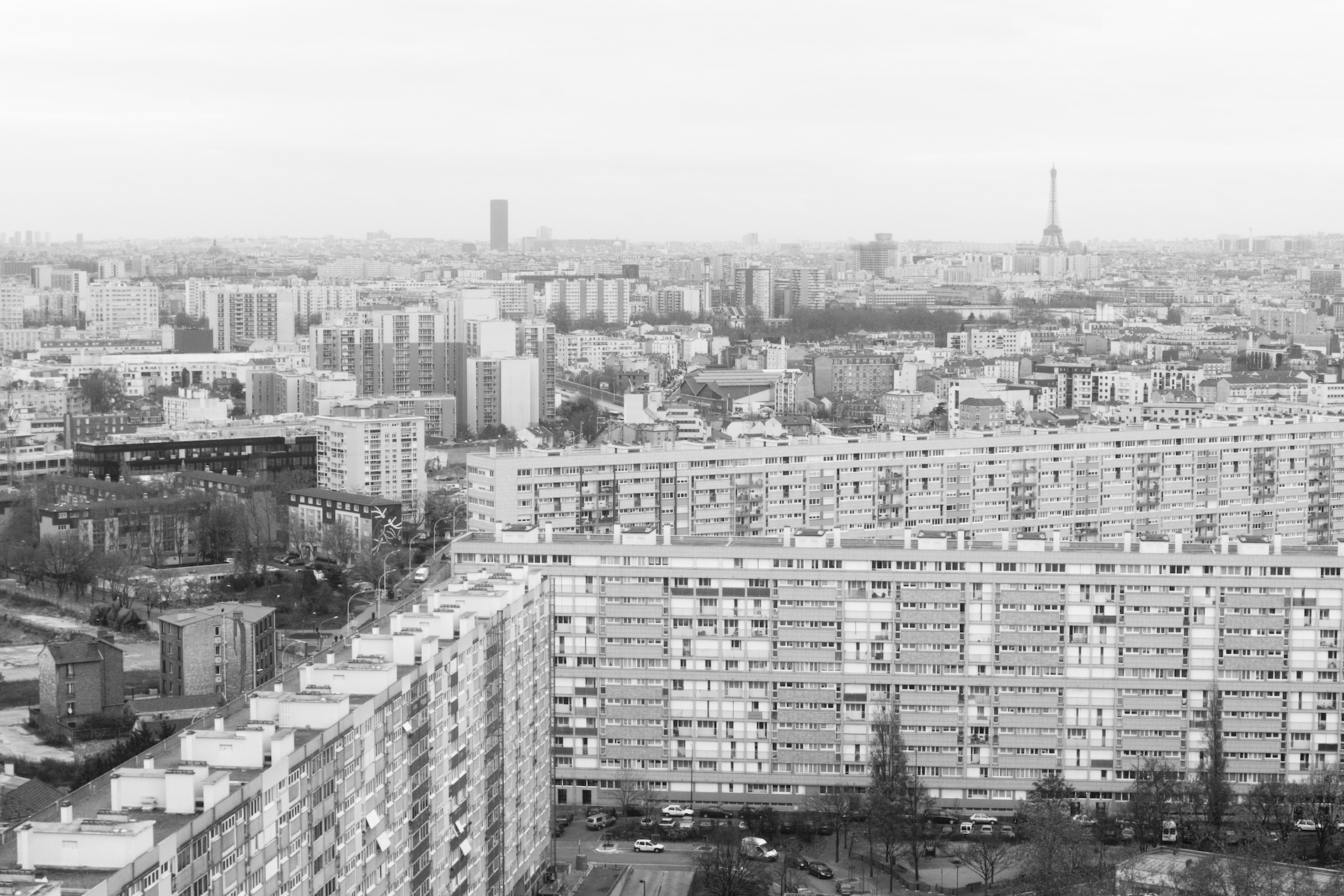 Blick auf Paris vom 18. Stock des Rathauses