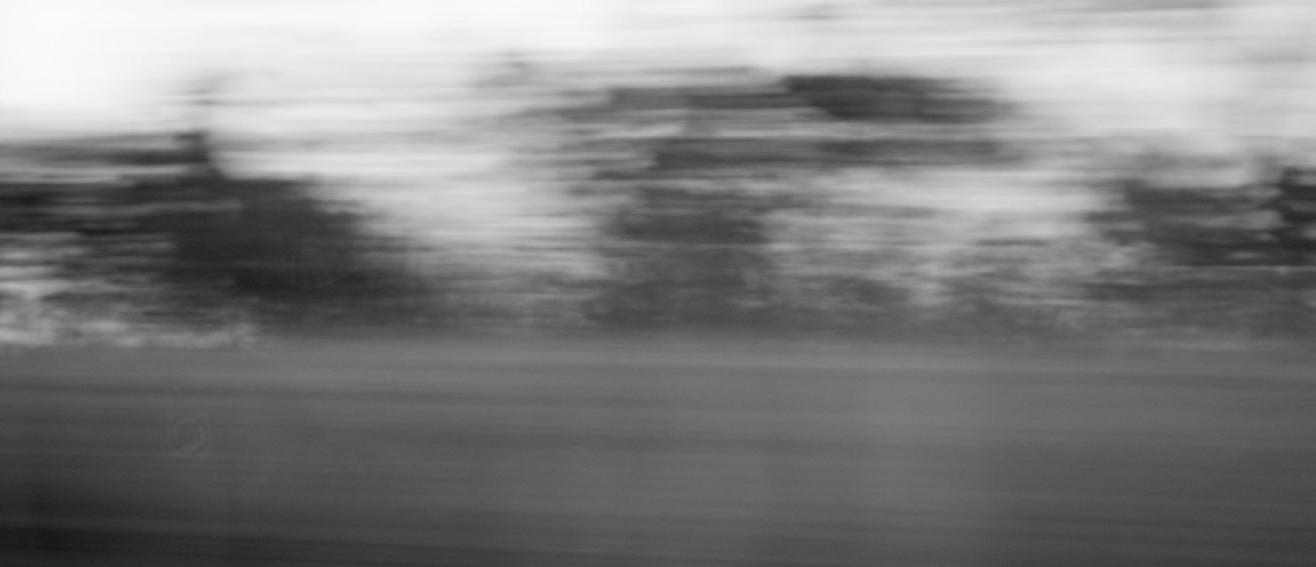 Blick aus dem fahrenden Zug in die Landschaft, 30.12.2015, Robert B. Fishman - flying landscapes, view through a train window into the landscape